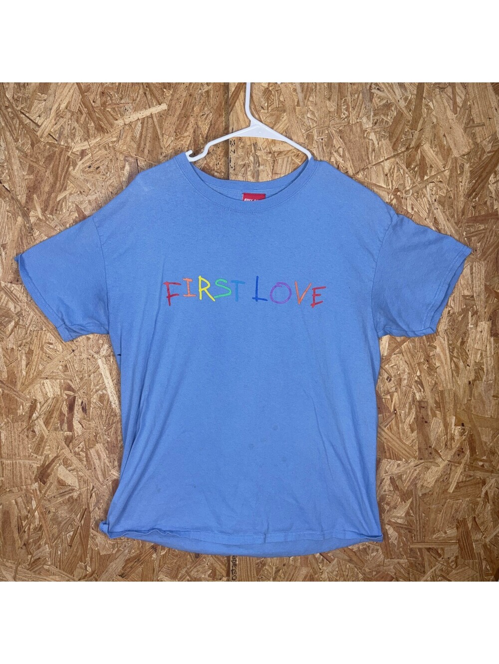 Full Send Mens L Blue First Love Graphic T Shirt